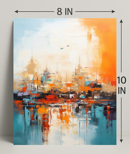 Abstract Cityscape Abstract Poster