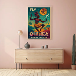 Fly Guinea Wander In Color Poster