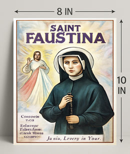 Saint Faustina Poster PosterGoat