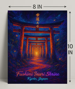 Fushimi Inari Shrine Pathway Cultural or Heritage Poster