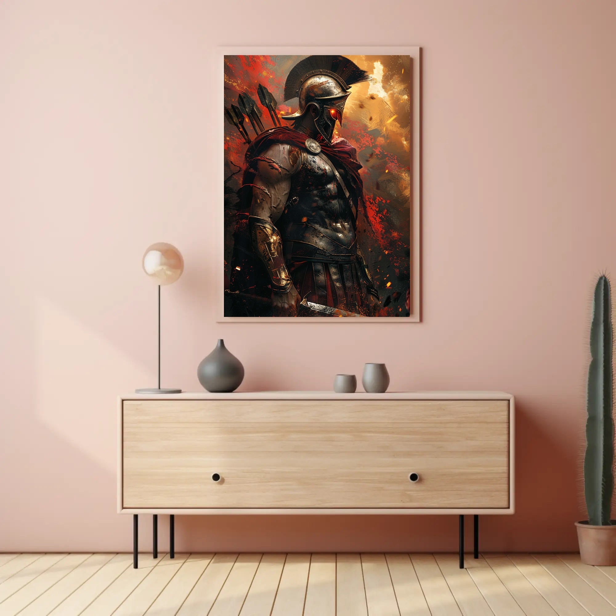 Warrior of Valor Epic Fantasy Mythology Poster PosterGoat