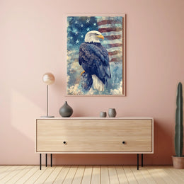 peaceful bald eagle Poster