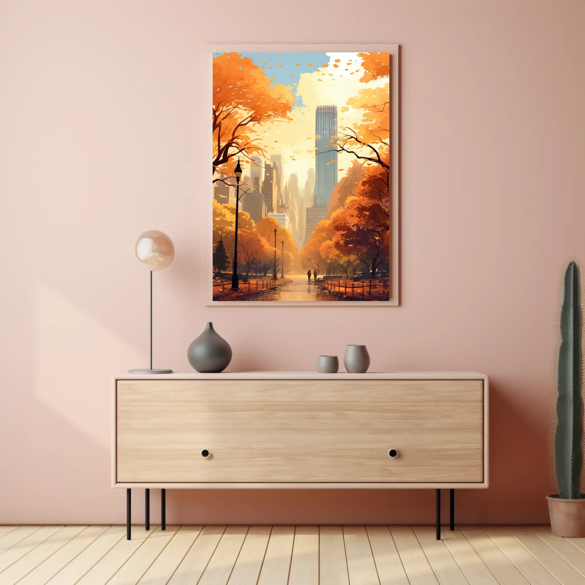 Autumn In The City Poster PosterGoat