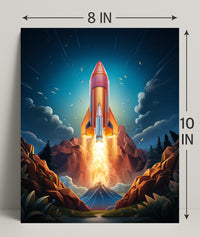 Rocket Launch Adventure Poster