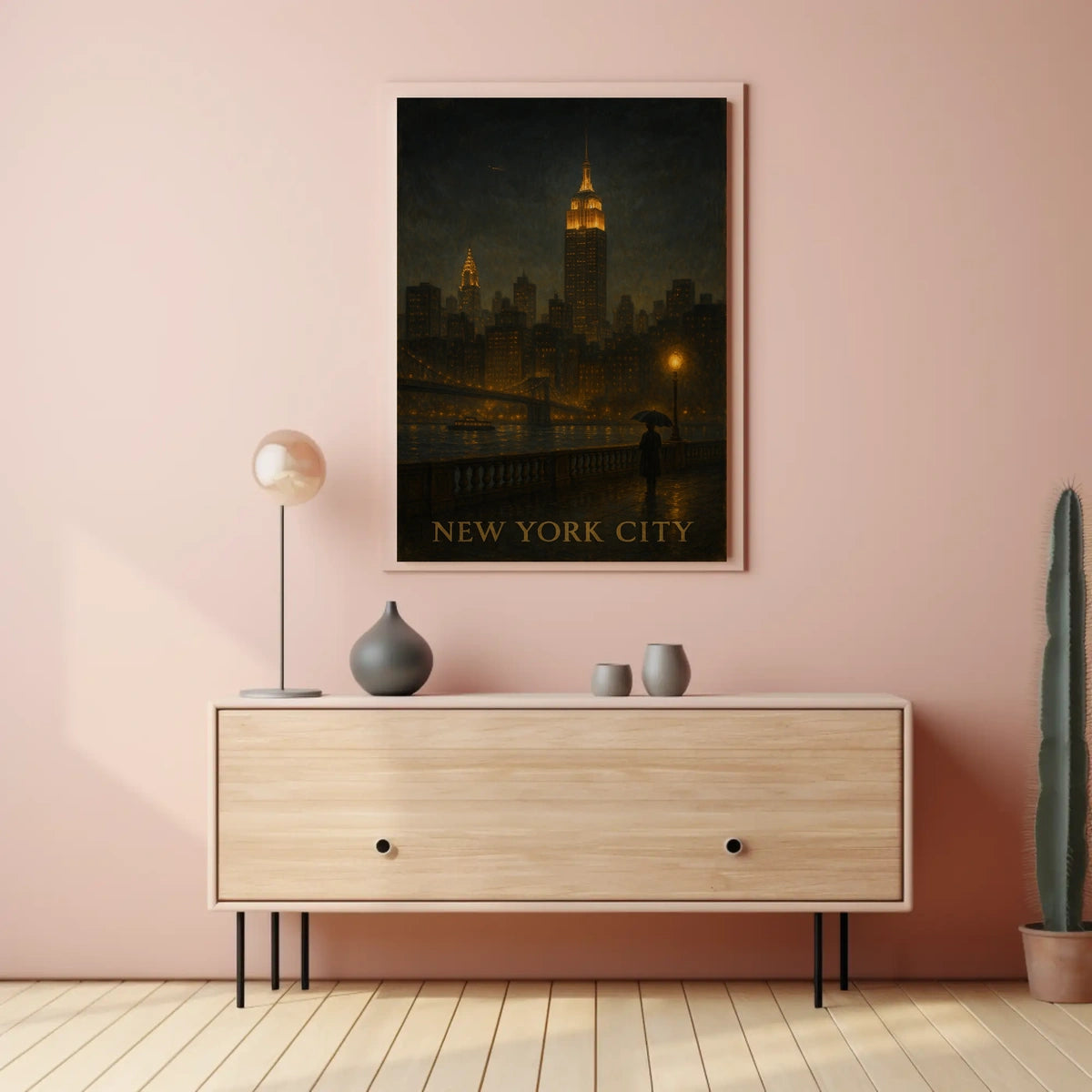 New York City Nightscape Poster