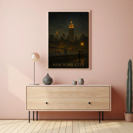 New York City Nightscape Poster
