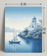 Tranquil Mediterranean Scene Poster PosterGoat