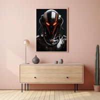 Futuristic Cyborg Sentinel Poster PosterGoat