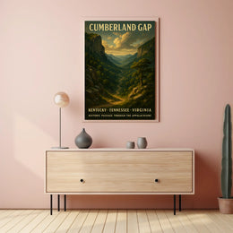 Cumberland Gap Historic Passage Poster