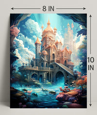 Enchanted Castle By The Sea Poster