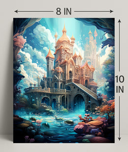 Enchanted Castle By The Sea Poster