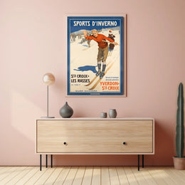 Winter Sports In The Jura Mountains Poster