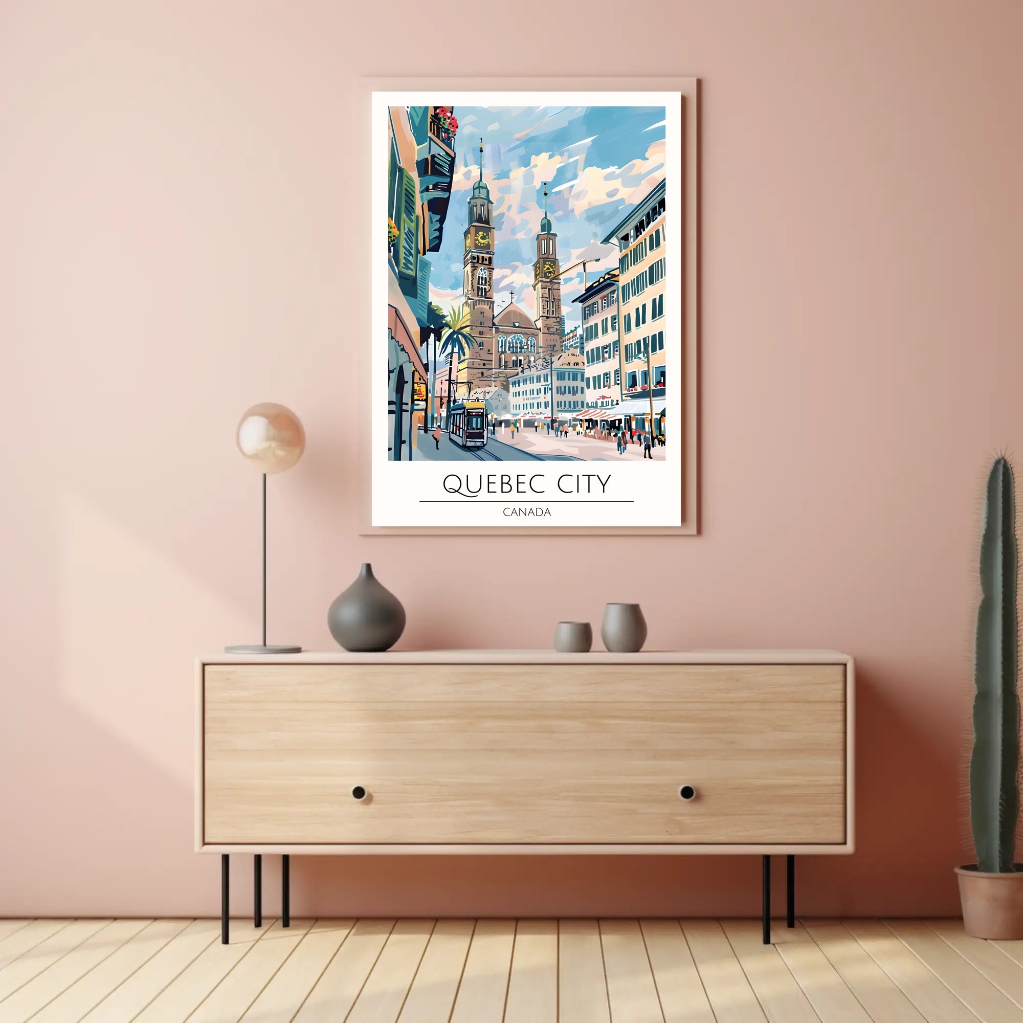 Quebec City Charm Poster PosterGoat