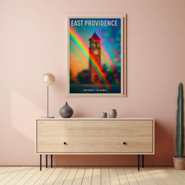 East Providence Rhode Island Wanderlust Minimalist Poster