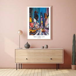 Energetic New York City Vibes: Urban or Cityscape Poster PosterGoat