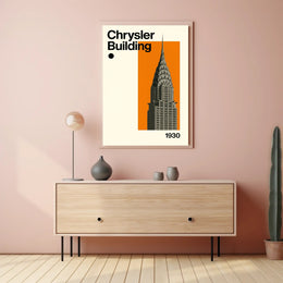 Chrysler Building Art Deco Skyscraper Poster - Cultural or Heritage Poster