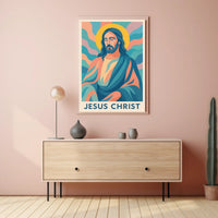 Jesus Christ Iconic Representation Poster