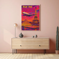Fly To Paris Poster