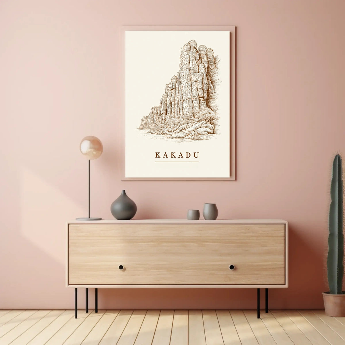 Kakadu Landscape Illustration Poster