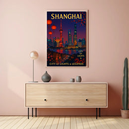 Shanghai City of Lights Legends Poster