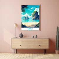 Krabi Tropical Paradise Travel Poster