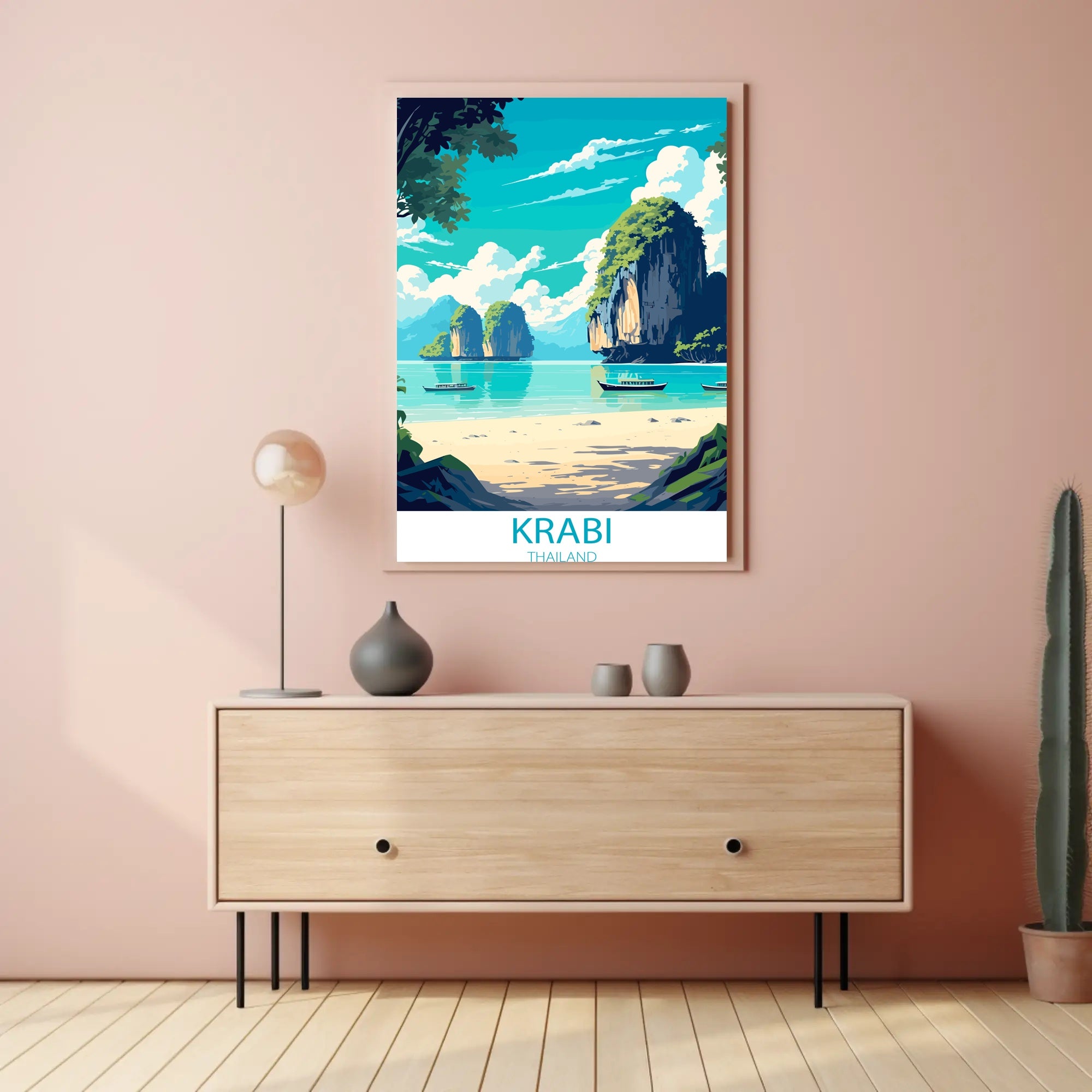 Krabi Tropical Paradise Travel Poster