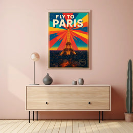 Fly to Paris Poster