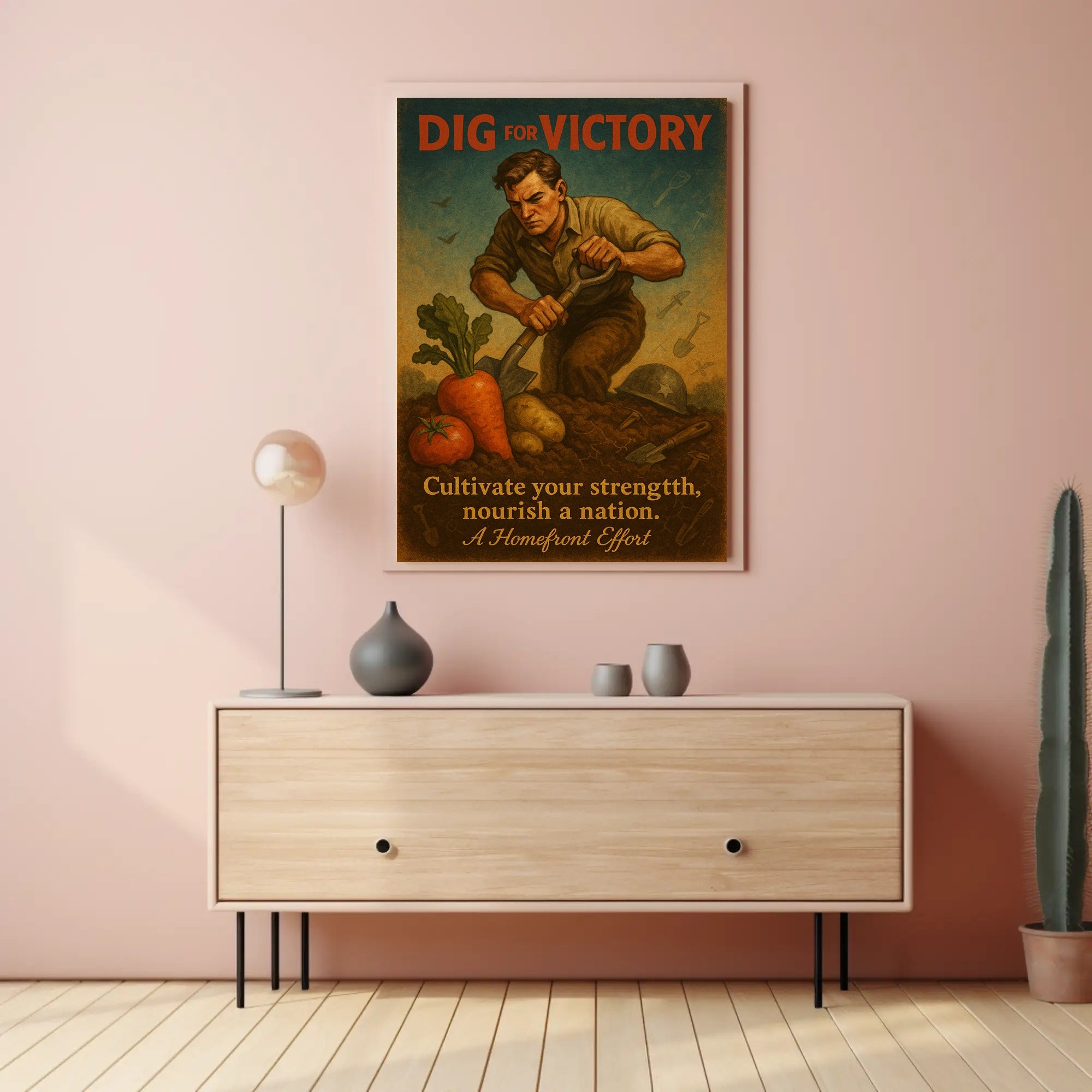 Dig for Victory WWII Propaganda Poster