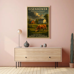 Dwight D. Eisenhower Farm And Home Poster