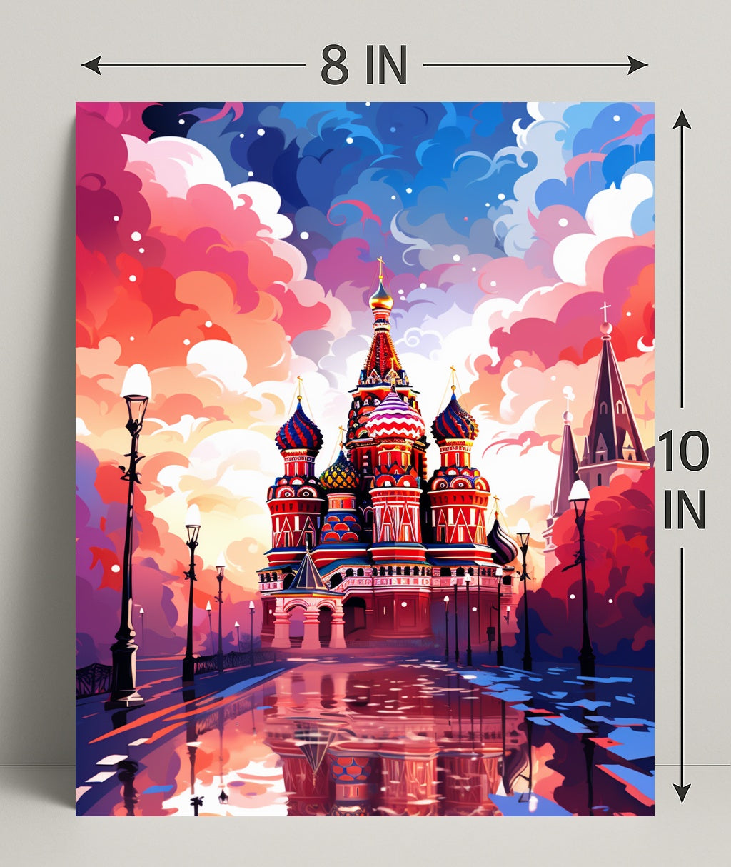 Vibrant St. BasilS Cathedral Poster