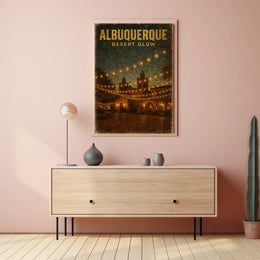 Albuquerque Desert Glow Poster
