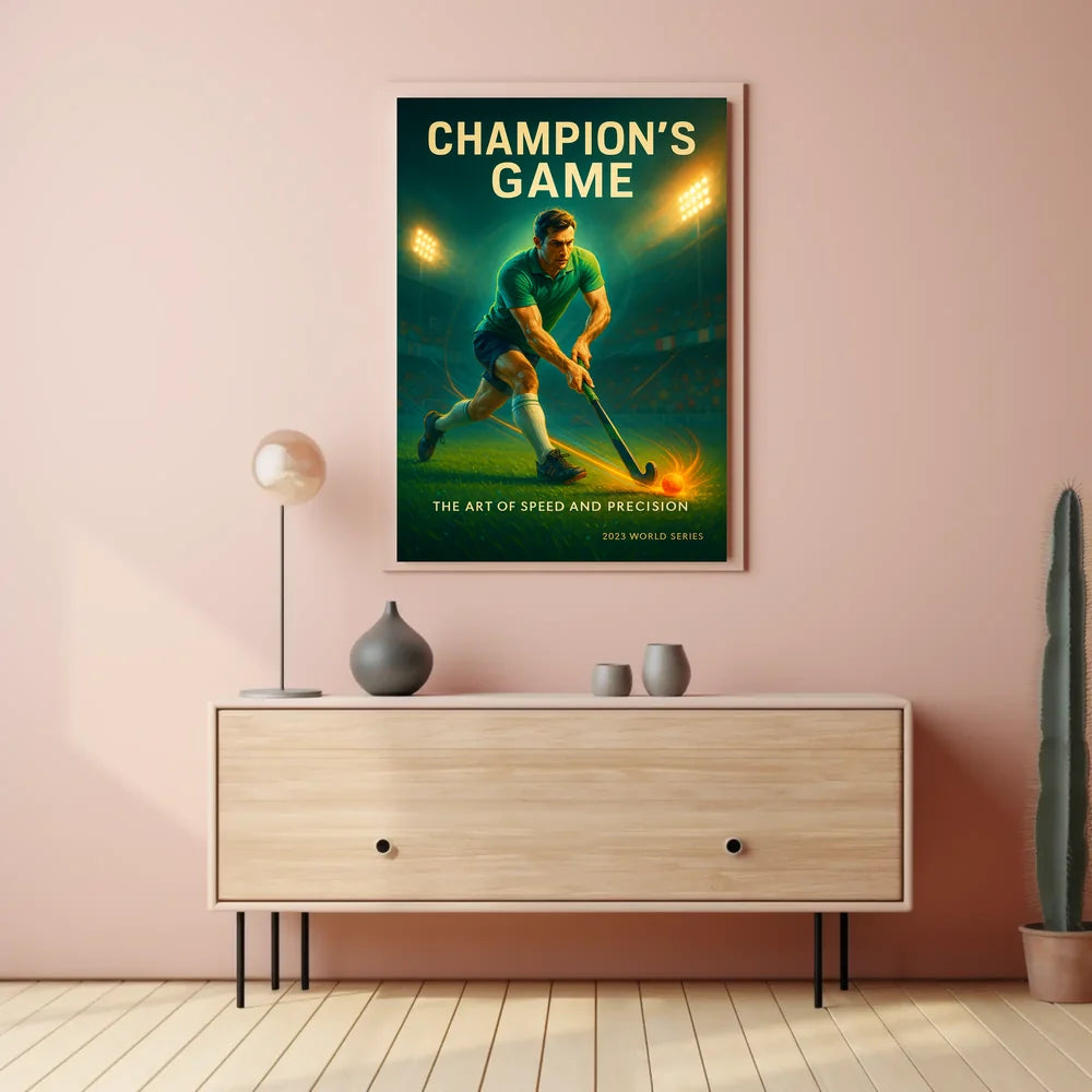 Champion's Game Dynamic Sports Action Poster PosterGoat