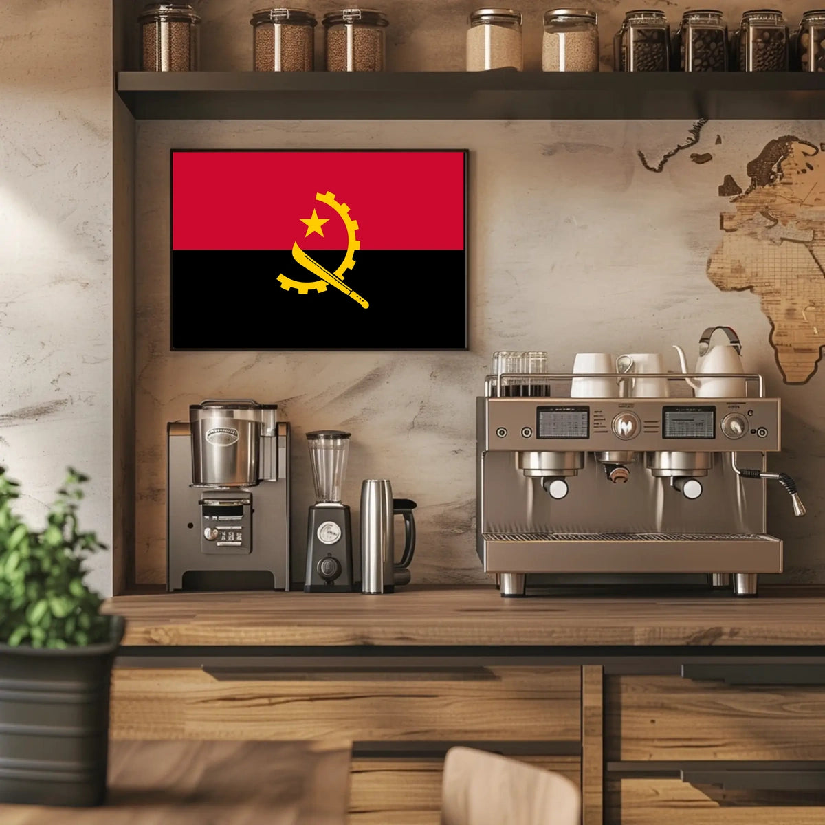 Angola Flag Poster