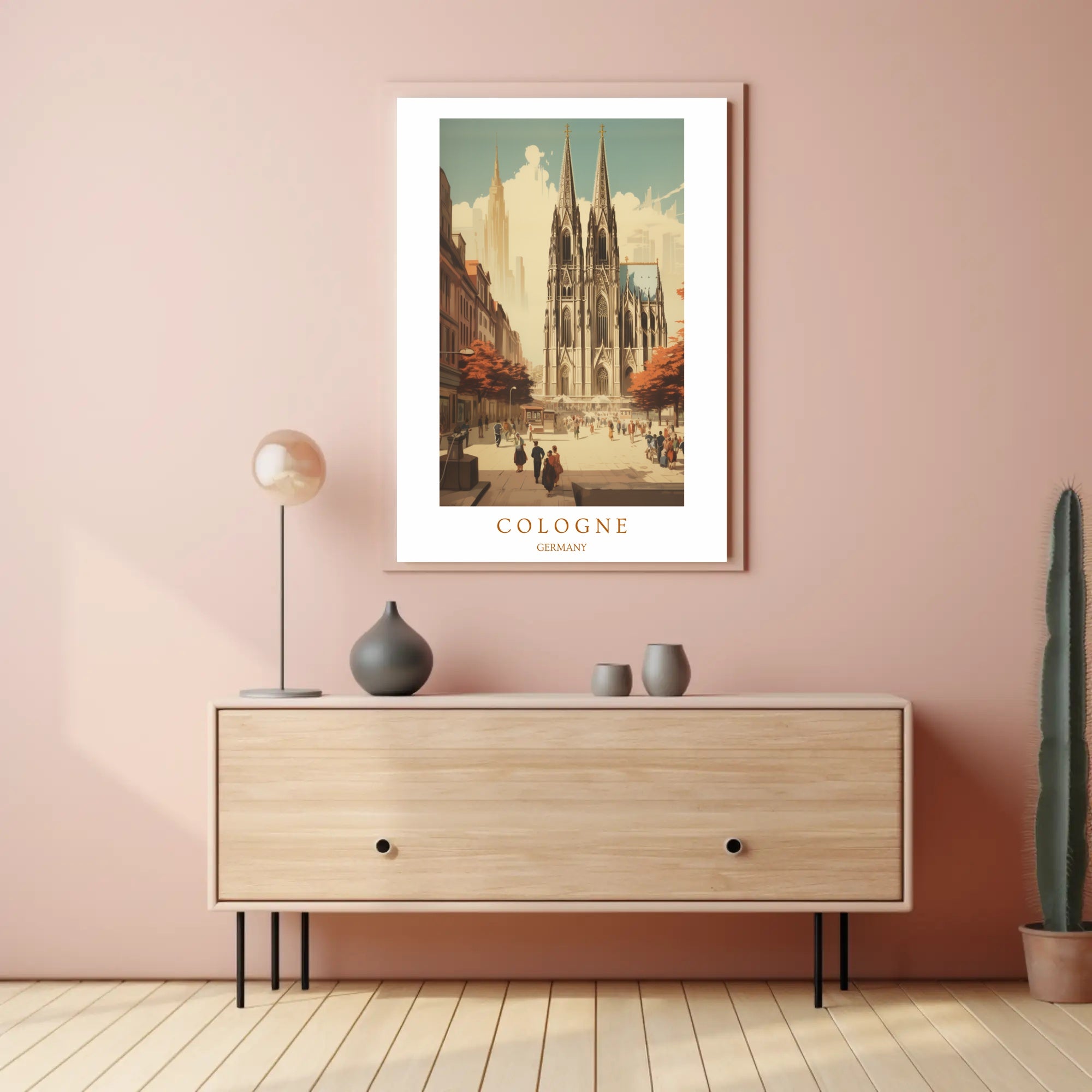 Cologne Cathedral in Autumn Poster PosterGoat