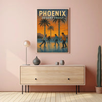 Phoenix Desert Frost Poster