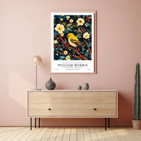 William Morris Vintage Bird Illustration Cultural or Heritage Poster