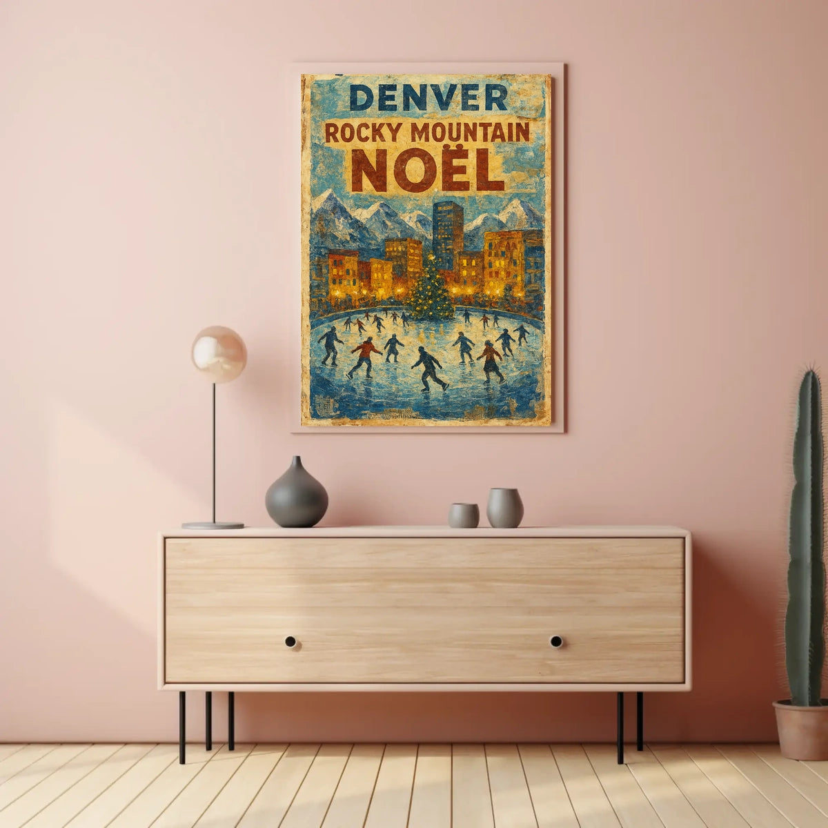 Denver Rocky Mountain Noël Poster