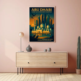 Abu Dhabi Harmony Future Meets Tradition Poster