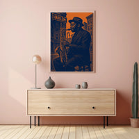 Harlem Jazz Vibes Saxophone Music or Concert Poster