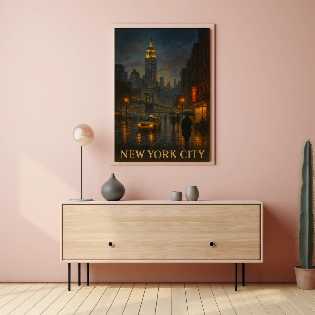 New York City at Night Poster