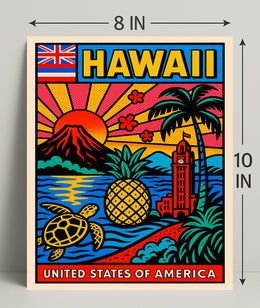 Hawaii Travel Poster PosterGoat