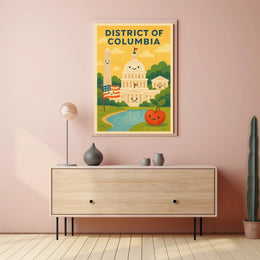 Whimsical Washington D.C Poster
