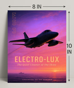 Lockheed ES-3A Shadow Electro-Lux Poster PosterGoat