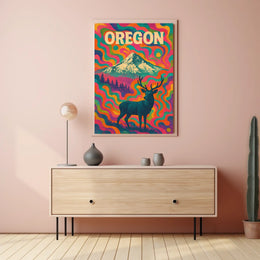 OregonS Vibrant Wilderness Poster