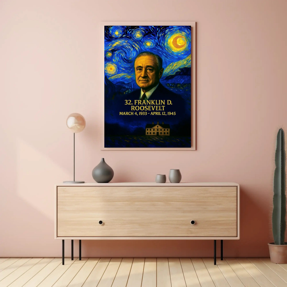 Franklin D. Roosevelt 32nd President of the United States Presidential Masterpiece Series Poster