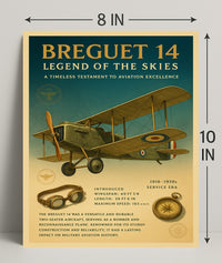 Legend of the Skies Breguet 14 Poster PosterGoat