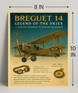 Legend of the Skies Breguet 14 Poster PosterGoat