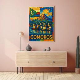 Comoros Vibrant Island Mosaic Poster