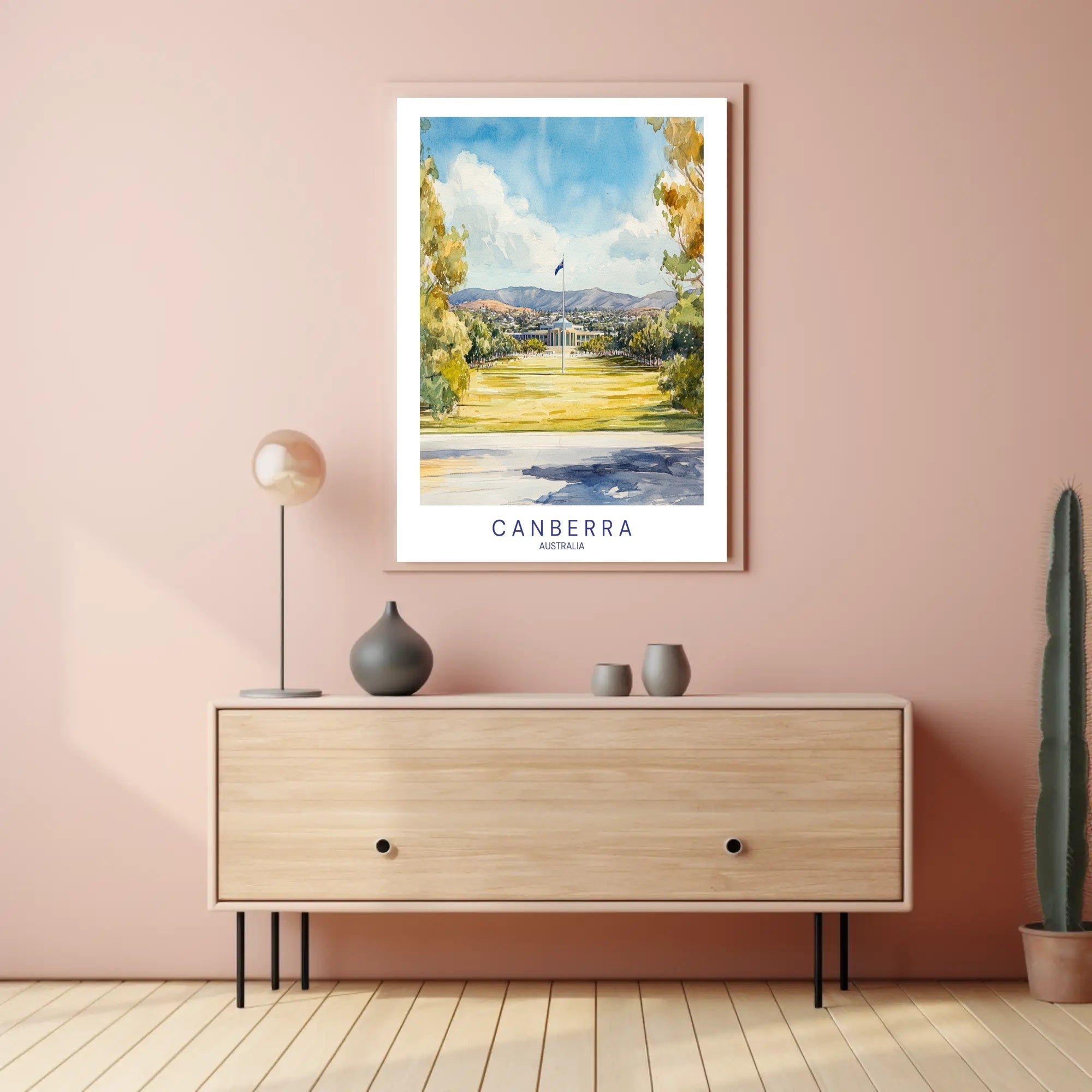 Canberra Scenic View Poster PosterGoat