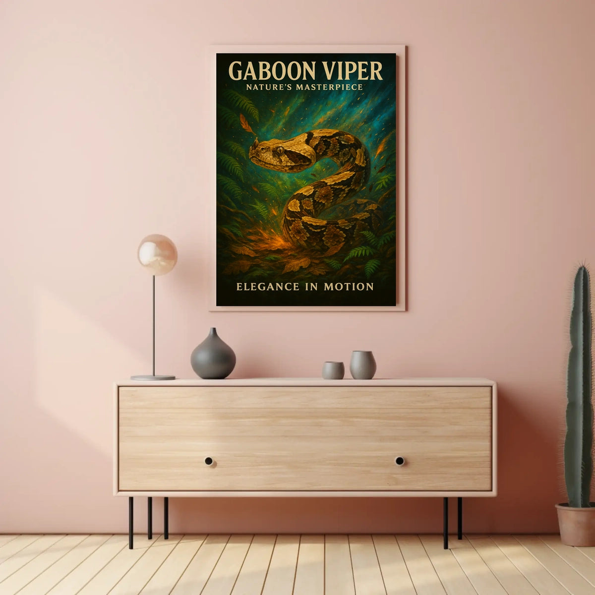 Gaboon Viper Natures Masterpiece Poster